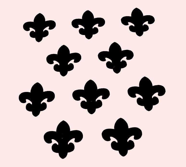 FLEUR DE LIS STENCIL BACKGROUND STENCILS TEMPLATE NEW 7 X 5