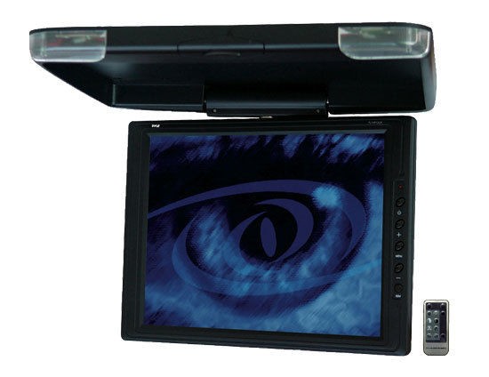 NEW PYLE PLVWR1542 15 LCD Flipdown Roof Mount Car TV Monitor w/IR