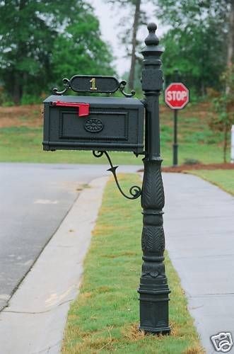 Better Box Cast Aluminum Mailbox Black *Review Closely*