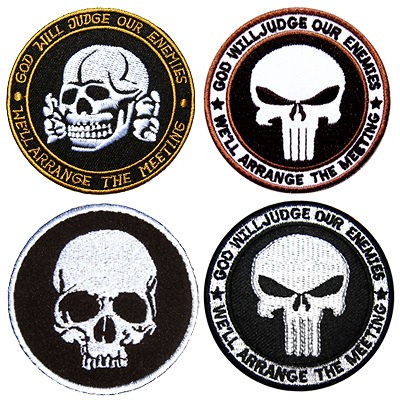   PUNISHER Navy Commando Seal Skull IRAQ Paintball Guns Jacket Lot PATCH