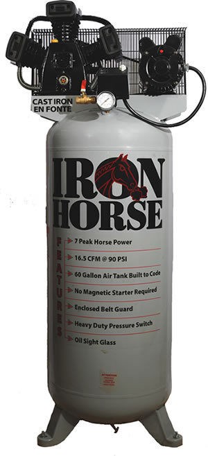 IronHorse   IHD7180V1   Single Stage   7hp 80 gallon Air Compressor