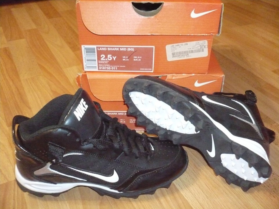 New NIKE Land Shark MID (BG) Youth Football Cleats , 318733 011