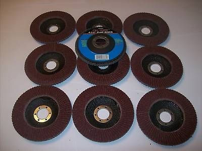 10 4 1/2 ANGLE GRINDER SANDING FLAP DISC 40 GRIT