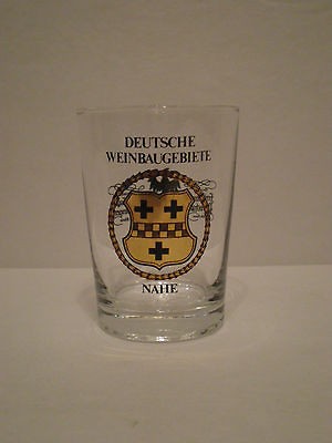 DEUTSCHE WEINBAUGEBIETE NAHE GERMAN WINE TASTING GLASS / GERMANY