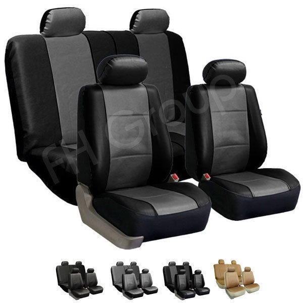   Seat Covers Airbag Ready & Split Bench Gray / Black (Fits Ford F 150