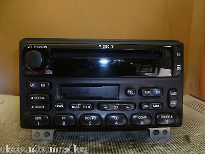 01 04 Ford Mustang Explorer Radio Cd Cassette Player 1L2F 18C868 BB