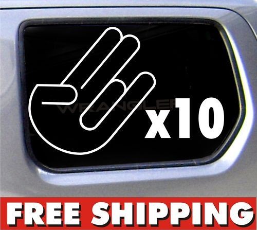 10) 5 Shocker Sticker JDM Honda Import Tuner Decal