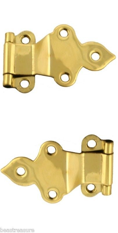 Napanee Cabinet Brass Fold back Hinge , Hoosier hinge