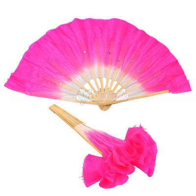 Imitation Silk Bamboo Folk Art Chinese Belly Dance Fans