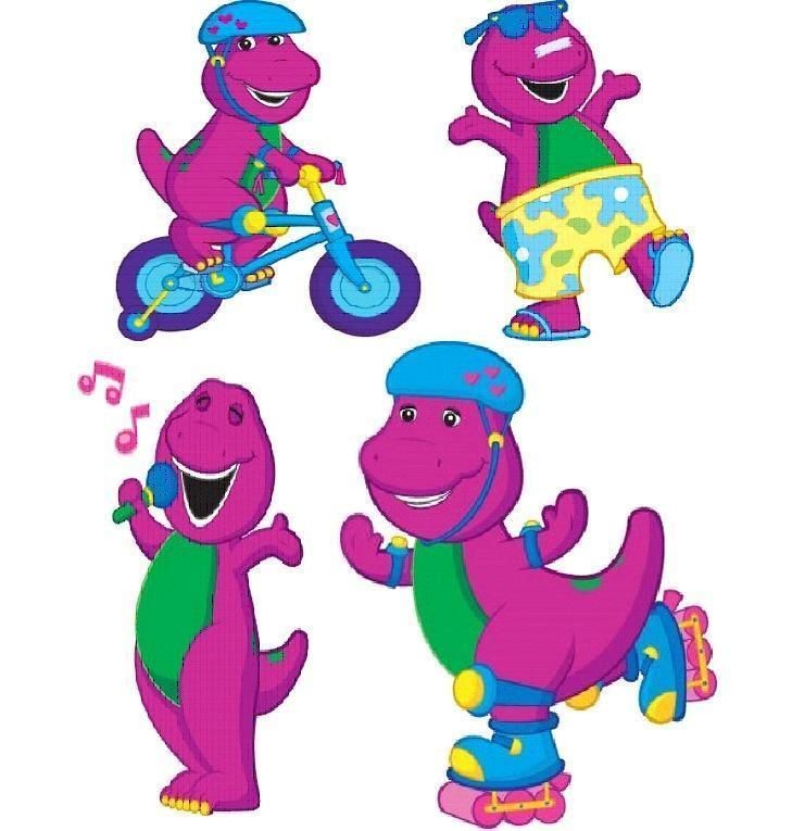 Barney & Friends Iron On T Shirt Transfer Set Style BF07