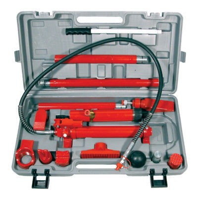 10 TON HYDRAULIC AUTO CAR BODY FRAME REPAIR KIT TOOL