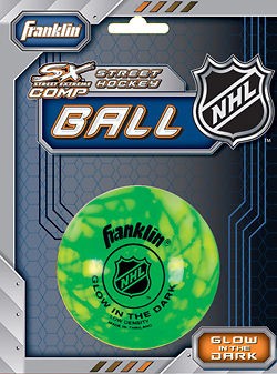 Franklin Sports Glow In The Dark Street Hockey Ball Puck