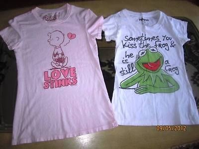 Kermit the Frog Muppets Charlie Brown Peanuts Junk Food Doe Tops