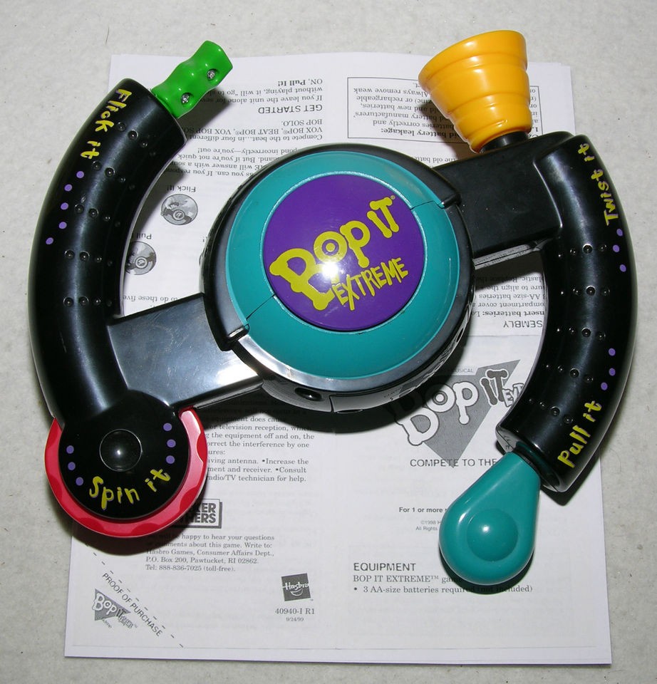 1998 Hasbro BOP IT Extreme Electronic Party Family Game w 