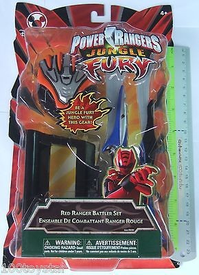 Bandai Power Rangers Jungle Fury Red Ranger Battler Set (item #94701 on ...