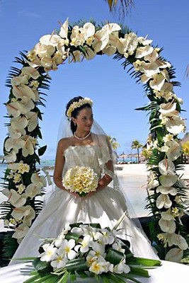 90 NEW Wedding Arch IN / OUT DOOR PARTY SHOWER GARDEN Metal + 10 FREE 