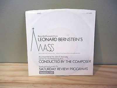 LEONARD BERNSTEIN   EXCERPTS FROM MASS (GLORIA / EPISTLE) 7 45 CV 