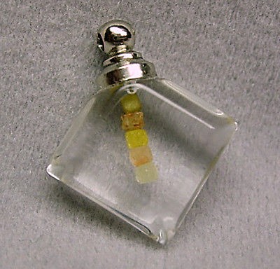   Carats 5 FLOATING Natural Uncut ROUGH DIAMONDS Cubes GEMS RARE Pendant