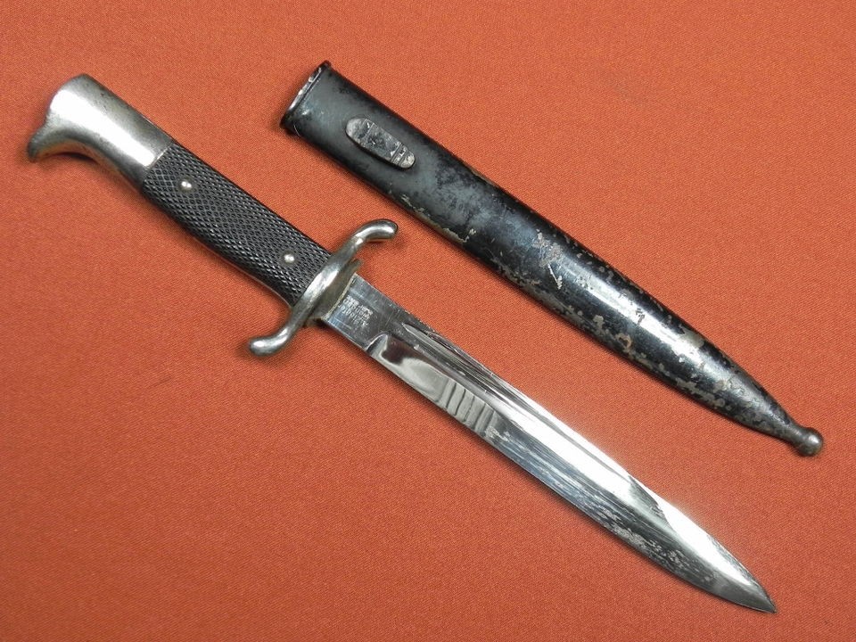 German Germany WW2 Dress Dagger Bayonet Fighting Knife w/ Scabbard