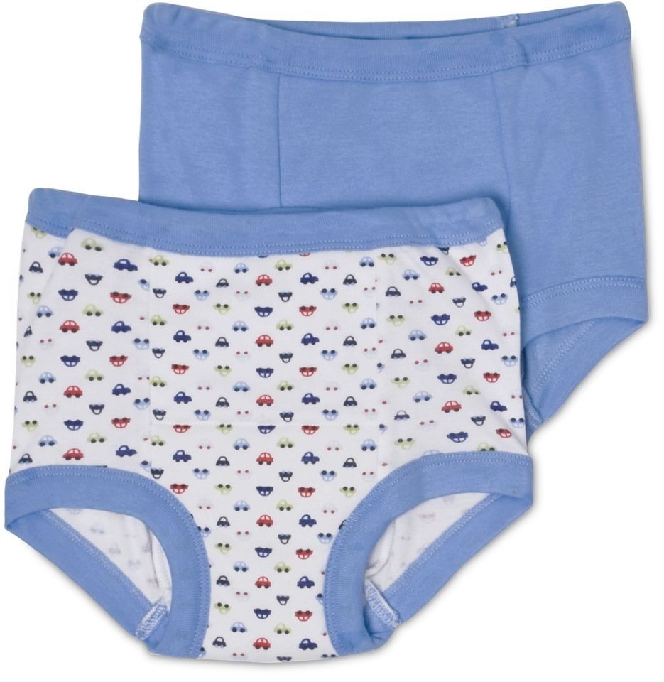 Packs (6 Pairs) Gerber Boys Blue Cotton Potty Training Pants   All 