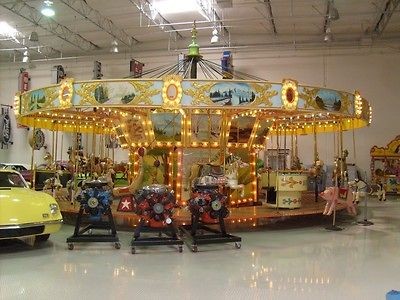 1922 antique Spillman wooden menagerie carousel restored and ready for 