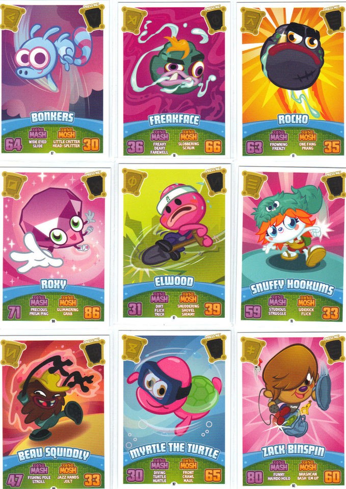   Monsters Mash Up Series 3 Codebreakers Heat Reveal Cards List 2 of 2