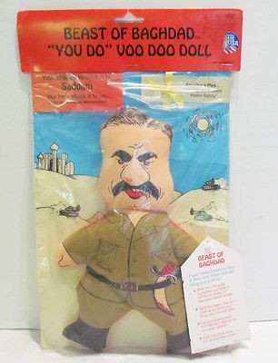 SADDAM HUSSEIN THE BEAST OF BAGHDAD YOU DO VOO DOO VOODOO DOLL MIP 