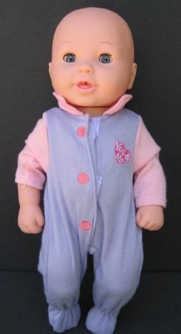 14 YOU & ME Baby Doll in Pink Sleeper Blue Eyes GEOFFREY TOYS R US