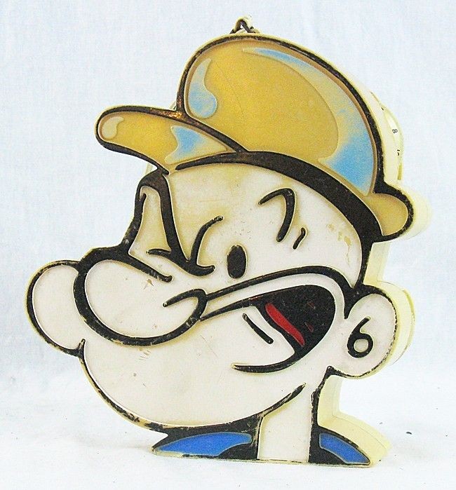 Vintage Popeye The Sailor Man Novelty AM Transistor Radio