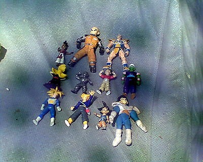   lot space suit krillin nappa uub piccolo goku trunks vegeta gohan