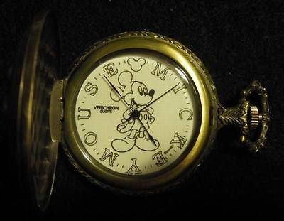 Mickey Mouse Glow In The Da​rk Verichron Quartz Pocket Watch