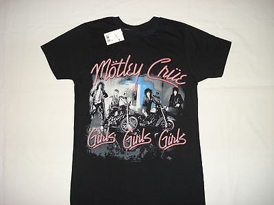 MOTLEY CRUE METAL GLAM ROCK NEW T SHIRT LARGE TOMMY LEE NIKKI SIXX 