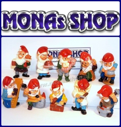 KINDER SURPRISE GUILD DWARFS GNOMES SET 1992 GERMANY