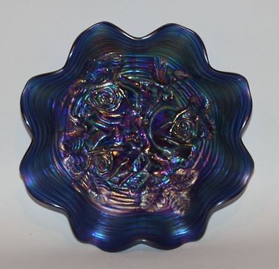 northwood carnival glass bowls blue