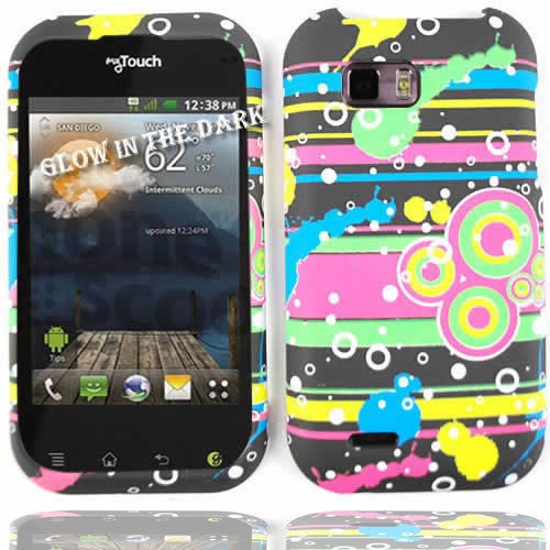 Glow in Dark Cover for T Mobile LG MyTouch Q Faceplate Protector Case 