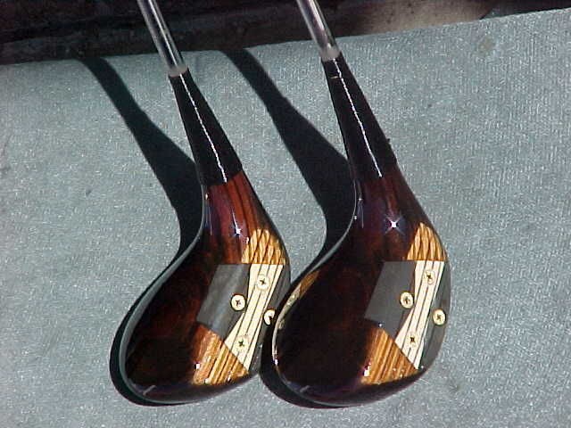   430 Rare Golf Clubs set Refinished RH Woods 3 & 4 w Leather Grips