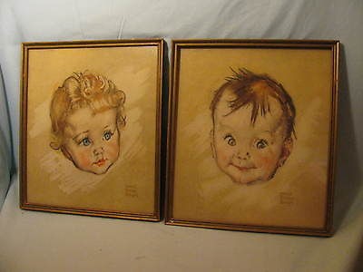 SIGNED MAUD TOUSEY FANGEL LITHOGRAPH PRINTS CIRCA 1939