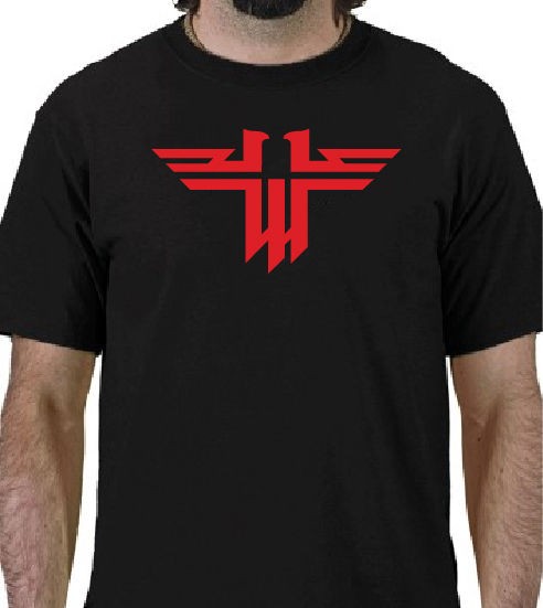 WOLFENSTEIN Logo T shirt Kill Nazi Zombies Shirts