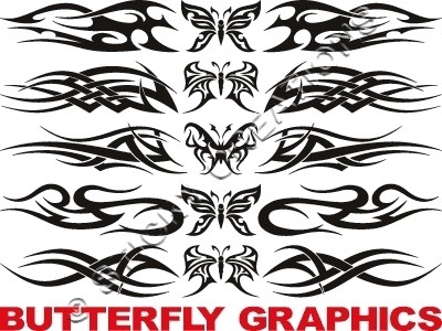 BUTTERFLY Windshield Stickers Decal Vinyl Graphic Car