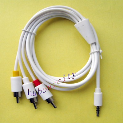 AV Cable For Apple iPod 5G Video 30GB 60GB RCA TV Out