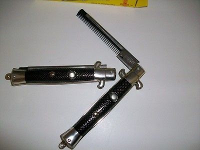 Pocket Switch Blade Comb Knife Gift Switchblade Push Button Bulk