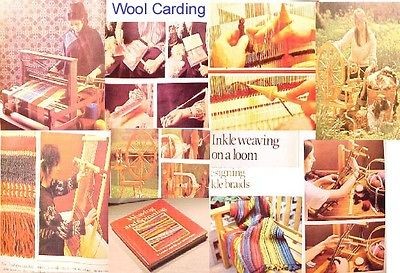 WEAVING+SPINNING~MAKING,WOOL INKLE LOOM YARN wheel RUG FRAME TAPESTRY 