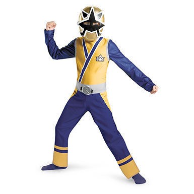 Boys Gold Ranger Samurai Halloween Ninja Costume