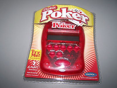 New Pocket Poker Radica Handheld Game 2 In 1 Draw Deuces