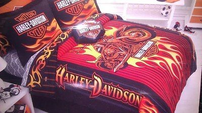 HARLEY DAVIDSON BEDROOM BATHROOM COMBO DEAL 11PCS COMFORTER SHEETS PC 