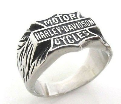Harley Davidson Ring, Size 11, Good Condition Stainless Steel Motor 