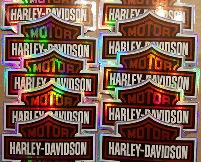 Lot of 10 Harley Davidson stickers, 2009 Harley Davidson licensed 