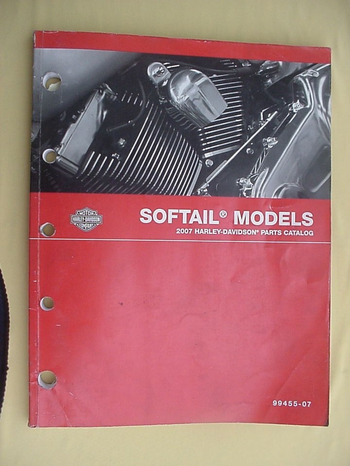 HARLEY DAVIDSON 2007 SOFTAIL MODELS PARTS CATALOG P/N 99455 07