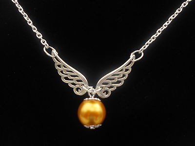 HANDMADE HARRY POTTER GOLDEN SNITCH NECKLACE