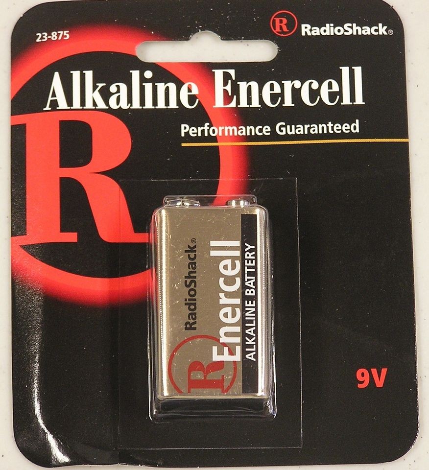 RadioShack® Enercell Alkaline 9 Volt Battery 23 875